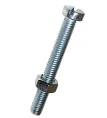 SB DIN 84 A4 M6x20 + DIN 934 A4 M6 SW10 4pcs. Slotted cheese head screws + Hexagon nuts