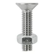 SB DIN 964 A4 M5x30 + DIN 934 A4 M5 SWS 4pcs. Slotted raised countersunk head screws + Hex. Nuts