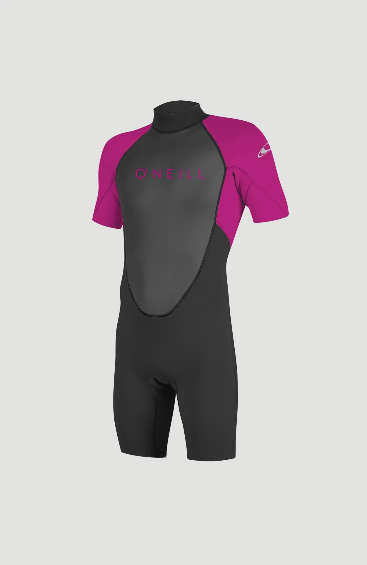 O'Neill Youth Reactor-2 2mm Back Zip S/S Spring Black/Berry