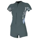 O'Neill W/ms Bahia 2/1 Back Zip S/S Spring Tempered Steel