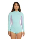 O'Neill Girls Bahia 2/1 Back Zip L/S Spring Charm Blue
