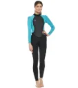 O'Neill Reactor-2 Women 3/2mm Back Zip Full Wetsuit Black/Light Aqua