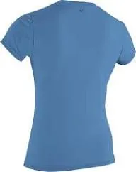 [5716 423 S] O'Neill W/ms Basic Skins S/S Sun Shirt Azurine (SMALL)