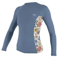 O'Neill Wms Side Print L/S Rash Guard Infinity/Talitha (SMALL)