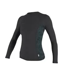 O'Neill Women Hyperfreak Skins L/S Rash Guard Tempered Steel