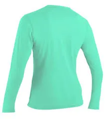 [5718 417 S] O'Neill W/ms Basic Skins L/S Rash Guard Holiday (SMALL)
