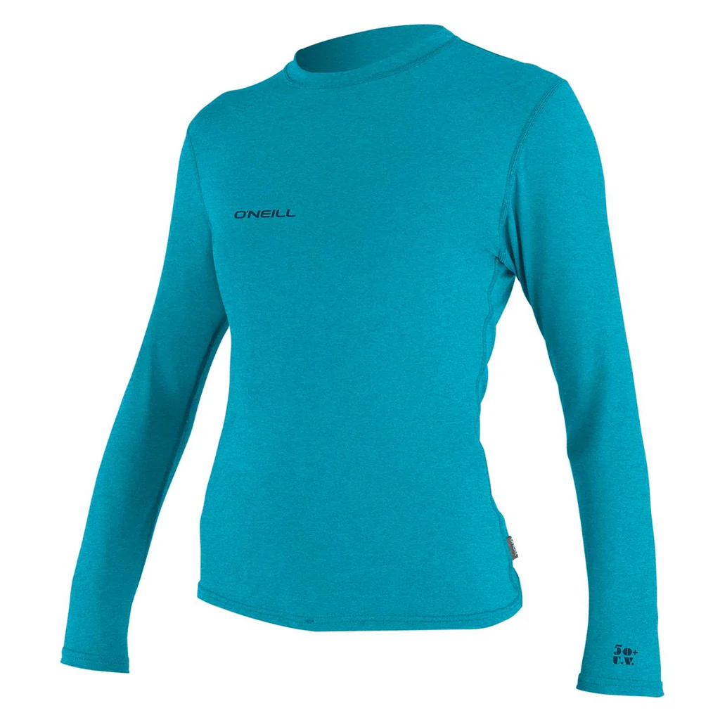 O'Neill Basic Skins L/S Rash Guard Canal Blue