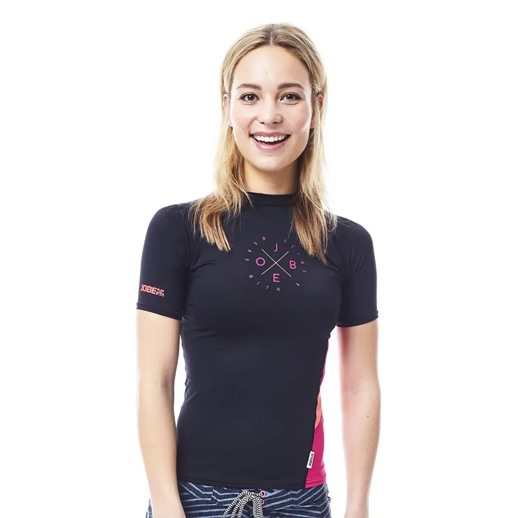[544117050] Jobe Rash Guard Women Black (SMALL)