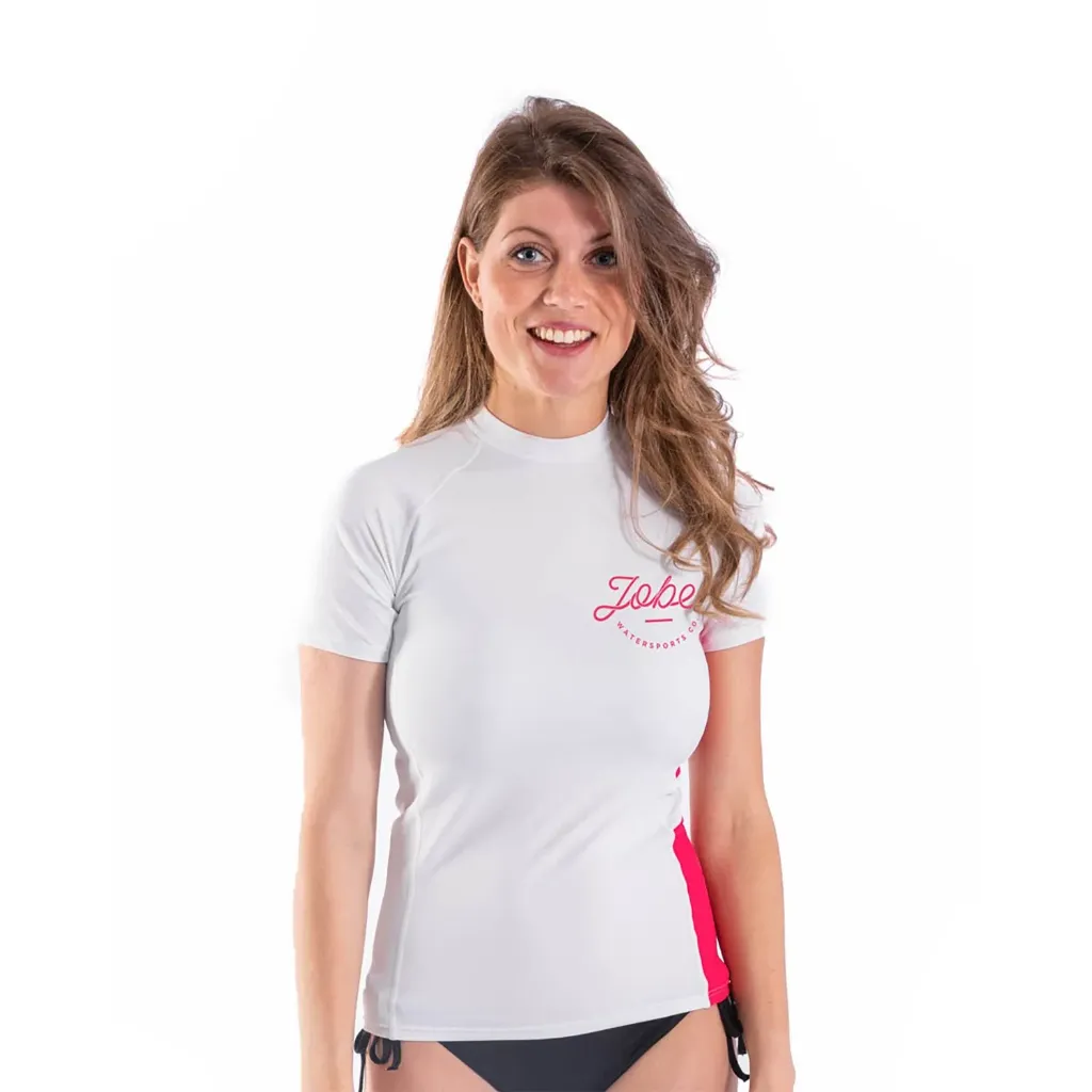 Jobe Rash Guard Shortsleeve Women White (SMALL)