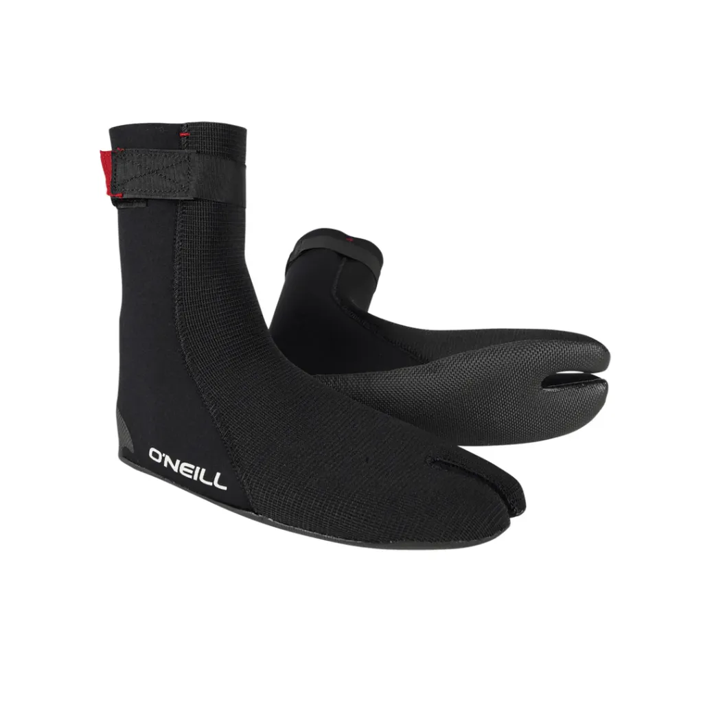 [5556 002 9] O'NEILL Ninja 5/4mm Split Toe Wetsuit Boots Black (9)