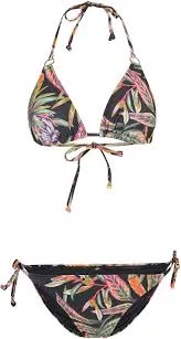 [1800126] O'Neill Capri-Bondey Bikini Set 36/Black Tropical Flower (36)