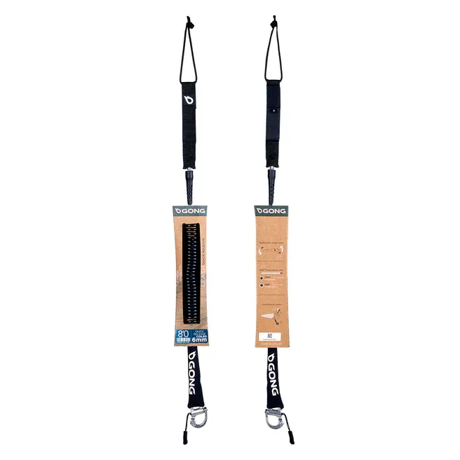 Gong quick release leash coiled 6mm 8'0